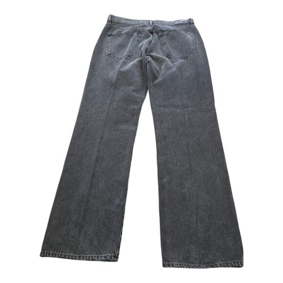 Goldsign Martin Ultra High Rise Denim Straight Leg Jeans Studio Black Sz 32‎ New - Picture 6 of 14